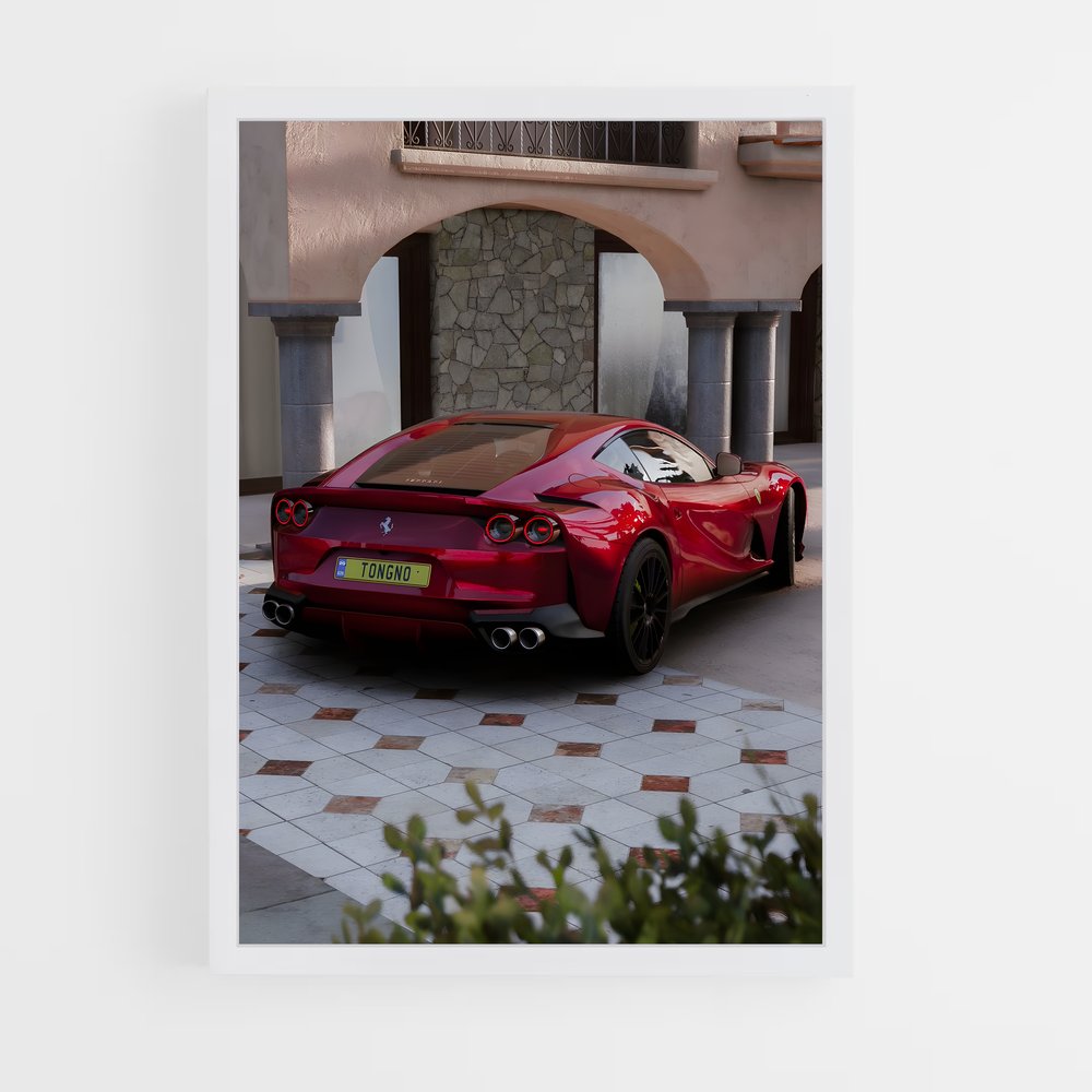 Poster Superfast Rêve – affiche Ferrari (vue 3)